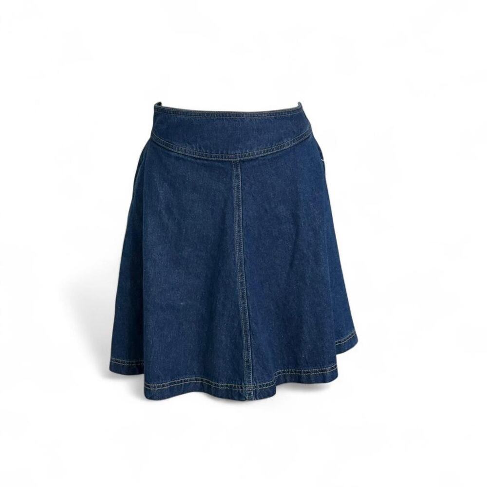 Pilcro and the LetterPress Anthropologie blue denim skirt Size (2) S